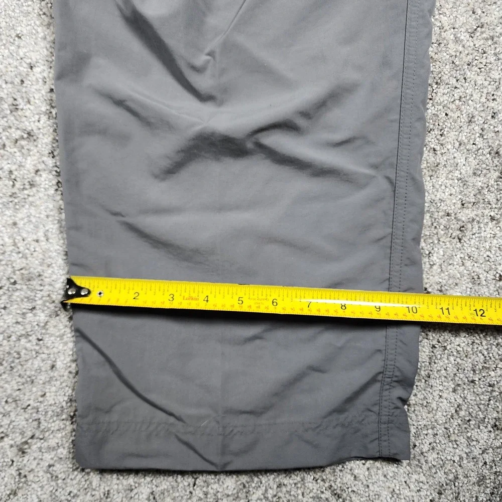 Gander Mountain Cargo Pants Mens L/30 Gray Convertible Zip Off Hiking Never Worn